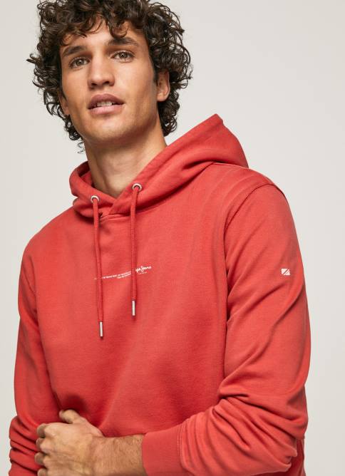 estudio_rojo_sueter_con_capucha_pepe_jeans_06x4909_hombres.jpg estudio rojo suéter con capucha Pepe Jeans 06X4909 hombres - Imagen 1