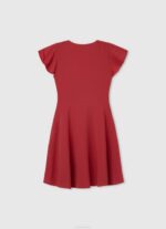 estudio rojo vestido de crepe con escote cruzado Pepe Jeans 06X41374 chica - Imagen 2