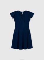 estudio rojo vestido de crepe con escote cruzado Pepe Jeans 06X41374 chica - Imagen 3
