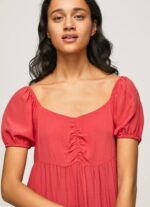 estudio rojo vestido fluido Pepe Jeans 06X4150 mujer - Imagen 3