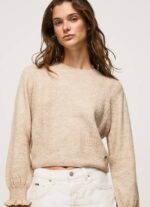 fuerte jersey calado con cuello redondo Pepe Jeans 06X4244 mujer - Imagen 3