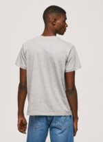 gris marga camiseta con el logo de la bandera y la bandera ondeando Pepe Jeans 06X4936 hombres - Imagen 4