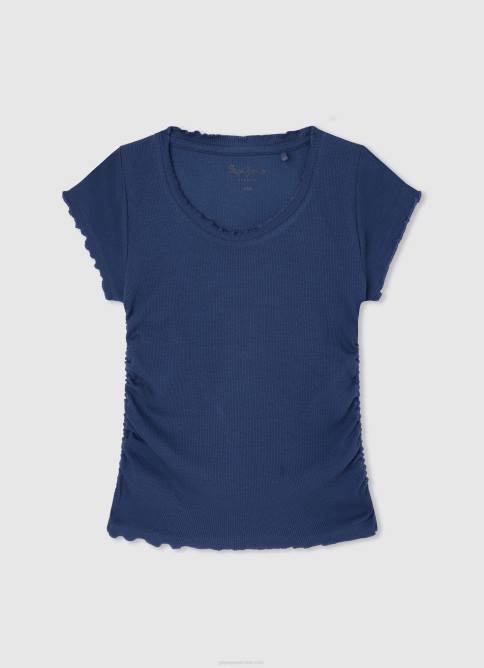 gris marga camiseta con estampado de amor Pepe Jeans 06X41445 chica - Imagen 4