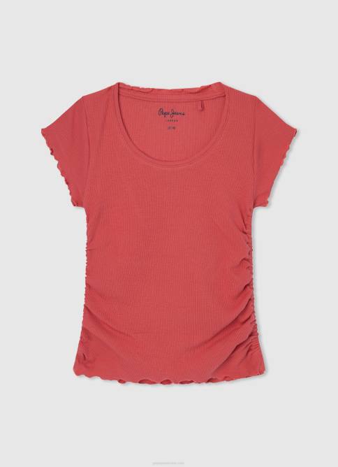 gris marga camiseta con estampado de amor Pepe Jeans 06X41445 chica - Imagen 5