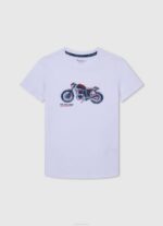 gris marga playera con estampado integral Pepe Jeans 06X41646 chico - Imagen 4