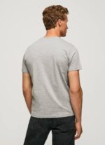 gris marga playera con logo estampado Pepe Jeans 06X41001 hombres - Imagen 4