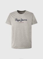 gris marga playera con logo estampado Pepe Jeans 06X41001 hombres - Imagen 5