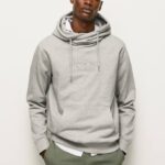 gris marga suéter con logo de alta densidad Pepe Jeans 06X4904 hombres