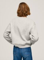 gris marga suéter con logo estampado Pepe Jeans 06X4267 mujer - Imagen 4