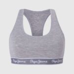 gris marga sujetador deportivo de algodón Pepe Jeans 06X4544 mujer