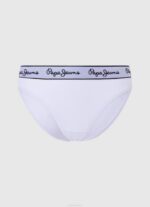 gris marga tanga clásica con logo estampado Pepe Jeans 06X4545 mujer - Imagen 5