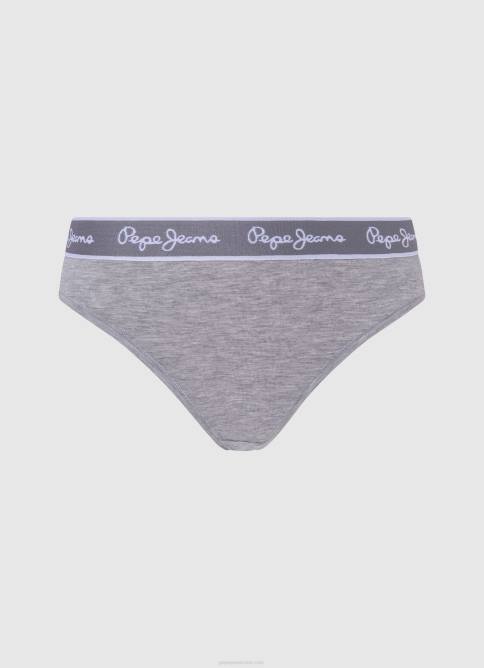 gris_marga_tanga_clasica_con_logo_estampado_pepe_jeans_06x4545_mujer.jpg gris marga tanga clásica con logo estampado Pepe Jeans 06X4545 mujer - Imagen 1