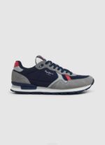 gris zapatillas retro brit man studio Pepe Jeans 06X41181 hombres