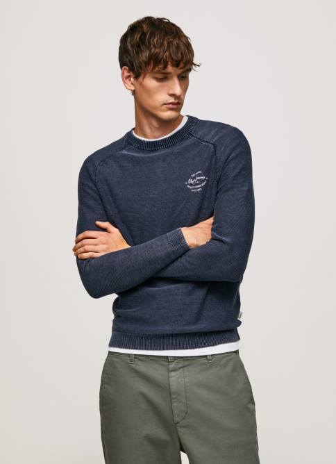 indigo_elegir_jersey_de_cuello_redondo_pepe_jeans_06x4858_hombres.jpg índigo elegir jersey de cuello redondo Pepe Jeans 06X4858 hombres - Imagen 1
