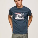 jarman camiseta con estampado de foto Pepe Jeans 06X4954 hombres