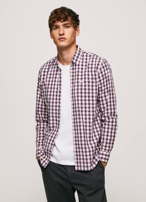 jarman carga camisa a cuadros bicolor Pepe Jeans 06X41066 hombres - Imagen 1