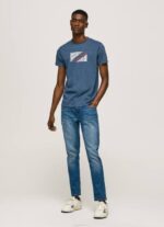 jarman playera con estampado jaspeado del logo Pepe Jeans 06X4986 hombres - Imagen 2