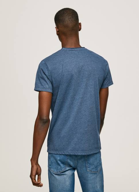 jarman playera con estampado jaspeado del logo Pepe Jeans 06X4986 hombres - Imagen 4
