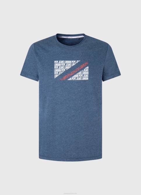 jarman playera con estampado jaspeado del logo Pepe Jeans 06X4986 hombres - Imagen 5
