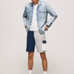 jarman shorts abel con diseño colour block Pepe Jeans 06X41117 hombres