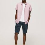 lejía rosa playera de manga corta parker Pepe Jeans 06X41058 hombres
