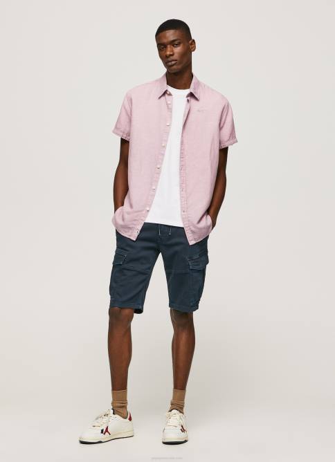 lejía rosa playera de manga corta parker Pepe Jeans 06X41058 hombres - Imagen 1
