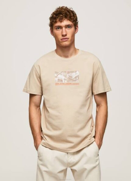 malta camiseta con estampado de foto Pepe Jeans 06X4989 hombres