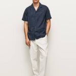 Marfil pantalones chinos de corte holgado con flechas Pepe Jeans 06X41102 hombres
