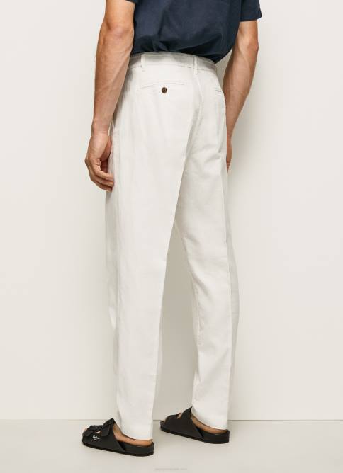 Marfil pantalones chinos de corte holgado con flechas Pepe Jeans 06X41102 hombres - Imagen 4