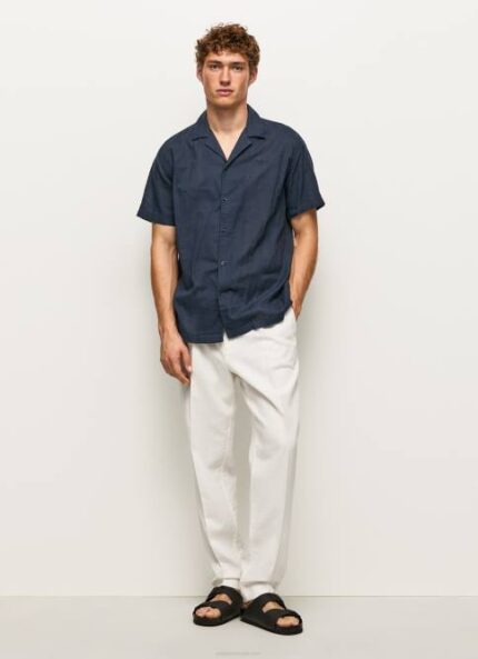 Marfil pantalones chinos de corte holgado con flechas Pepe Jeans 06X41102 hombres