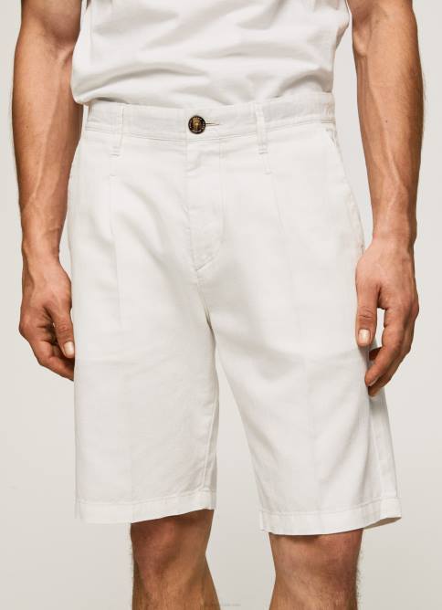 Marfil shorts chinos arkin con pliegues Pepe Jeans 06X41128 hombres - Imagen 3