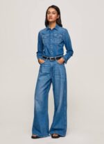 mezclilla camisa de mezclilla ajustada Pepe Jeans 06X4320 mujer - Imagen 2
