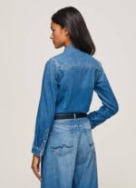 mezclilla camisa de mezclilla ajustada Pepe Jeans 06X4320 mujer - Imagen 5
