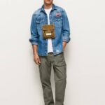 mezclilla camisa de mezclilla de corte estándar Noah Pepe Jeans 06X41049 hombres