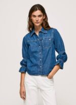 mezclilla camisa de mezclilla regular fit Pepe Jeans 06X496 mujer