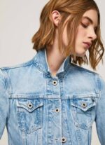 mezclilla chamarra de mezclilla ajustada Pepe Jeans 06X4102 mujer - Imagen 3