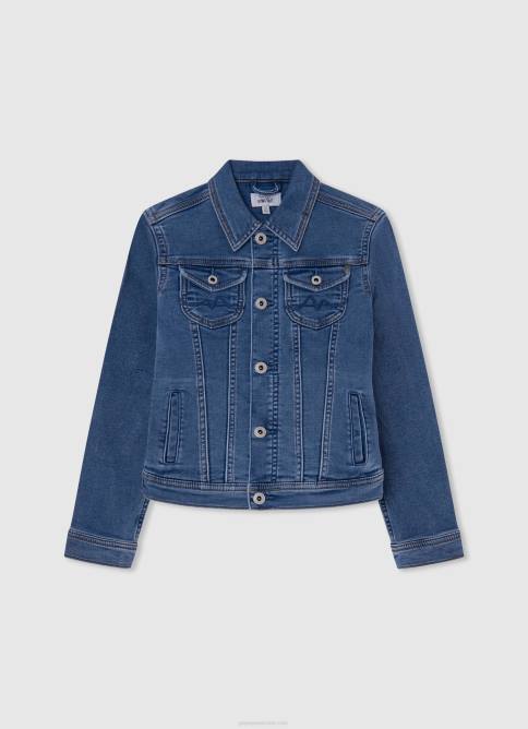 mezclilla chamarra de mezclilla New Berry de ajuste regular Pepe Jeans 06X41358 chica - Imagen 1