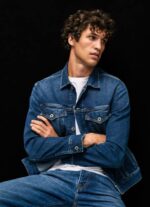 mezclilla chamarra de mezclilla regular fit Pepe Jeans 06X4823 hombres