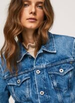 mezclilla chamarra de mezclilla regular fit Pepe Jeans 06X497 mujer - Imagen 3