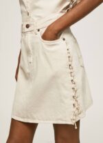 mezclilla falda de mezclilla de corte estándar Pepe Jeans 06X4474 mujer - Imagen 3