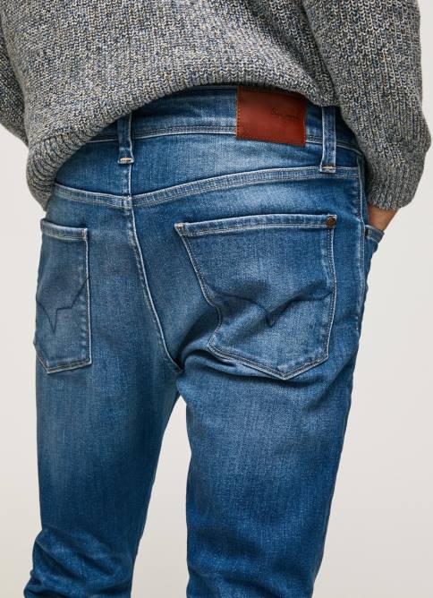 mezclilla jeans ajustados de tiro medio Mason Pepe Jeans 06X4791 hombres - Imagen 4