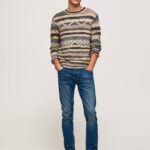 mezclilla jeans con tiro medio y corte estándar Pepe Jeans 06X4801 hombres