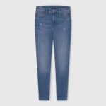 mezclilla jeans pitillo con tiro alto y tiro alto Pepe Jeans 06X41365 chica
