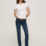 mezclilla jeans rectos con cintura baja de venus Pepe Jeans 06X43 mujer