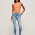 mezclilla jeans regent de talle alto Pepe Jeans 06X452 mujer