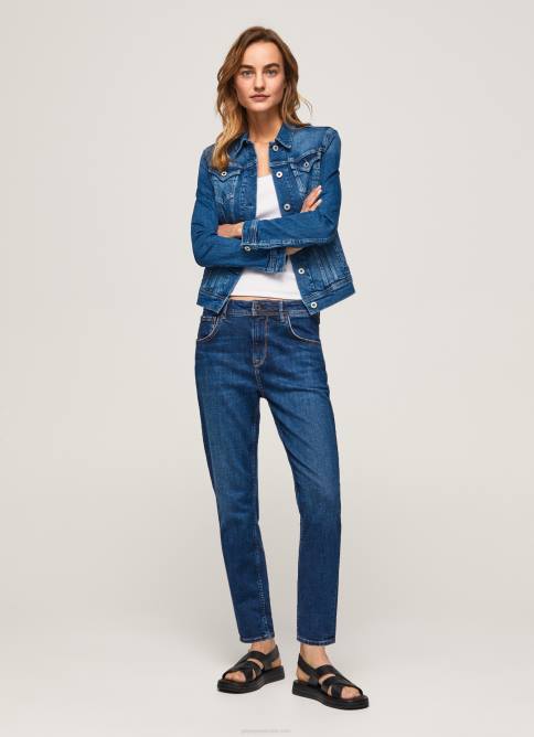 mezclilla jeans violeta mom carrot fit de cintura alta Pepe Jeans 06X481 mujer - Imagen 1