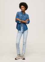 mezclilla nuevos vaqueros brooke midrise regular fit Pepe Jeans 06X410 mujer