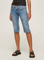 mezclilla shorts de mezclilla 3/4 de corte estándar Pepe Jeans 06X4508 mujer - Imagen 2