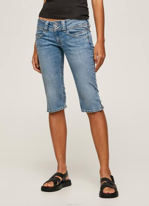 mezclilla shorts de mezclilla 3/4 de corte estándar Pepe Jeans 06X4508 mujer - Imagen 2