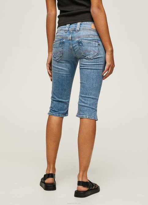 mezclilla shorts de mezclilla 3/4 de corte estándar Pepe Jeans 06X4508 mujer - Imagen 4